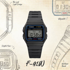 Casio inttikello F-91W-1YEG