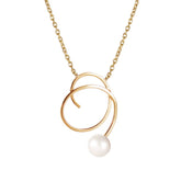 Efva Attling Little Curly Pearly kaulakoru, keltakulta ja makeanvedenhelmi