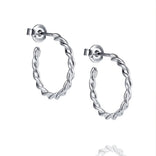 Efva Attling Little Wrapped Hoops korvakorut, hopeaa
