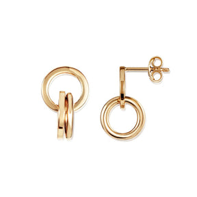 Efva Attling Messy Rings korvakorut, kullattua hopeaa, tappikiinnitys