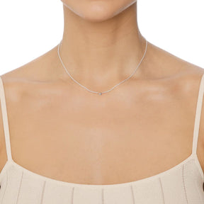 Efva Attling Micro Catch A Falling Star Necklace, Silver