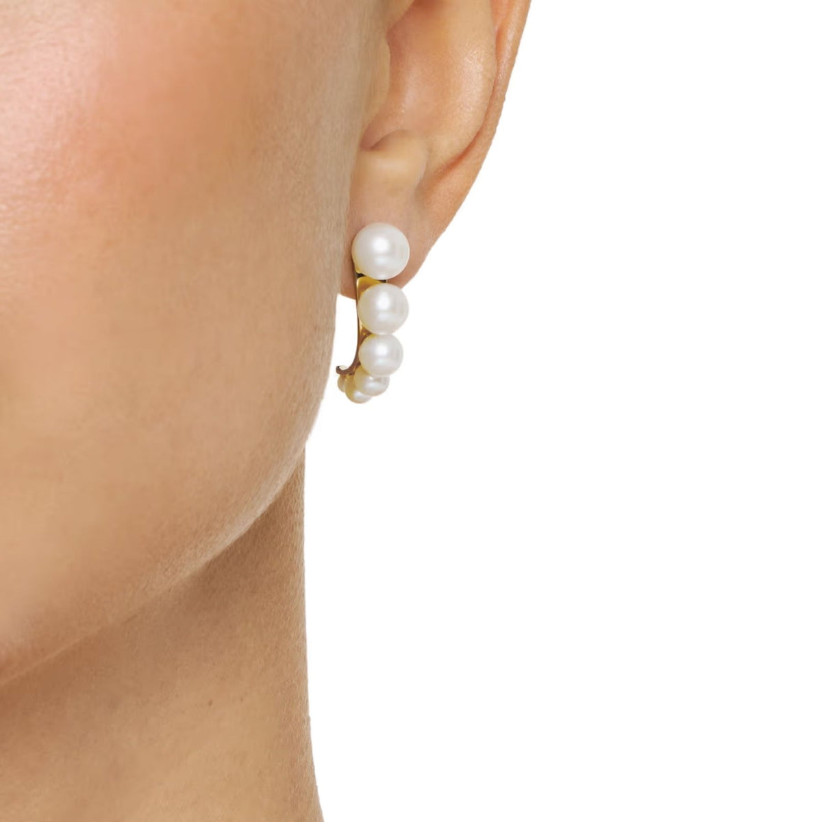 Efva Attling Strings of Pearls Hoops korvakorut, kullattua hopeaa