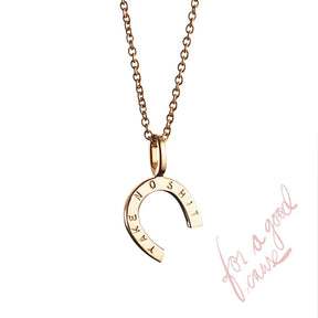 Efva Attling Take No Shit pendant, Yellow Gold