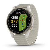 Garmin Approach S50, norsunluu ja vaaleankullan värinen alumiinikehys, GPS-golfälykello 010-03010-01