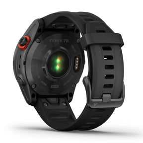 Garmin Fenix 7S Solar, tummanharmaa ja musta ranneke  010-02539-13