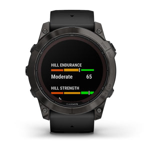 Garmin Fenix 7X Pro Sapphire Solar, hiilenharmaa DLC titaani ja musta ranneke, multisport-GPS-älykello 010-02778-11