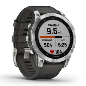Garmin Fenix 7, hopea ja grafiitinharmaa ranneke 010-02540-01
