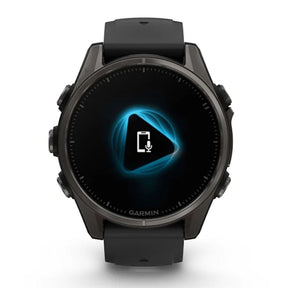 Garmin Fenix 8, 43 mm, Sapphire Amoled, hiilenharmaa titaani ja musta, älykello 010-02903-21