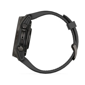 Garmin Fenix 8, 43 mm, Sapphire Amoled, hiilenharmaa titaani ja musta, älykello 010-02903-21