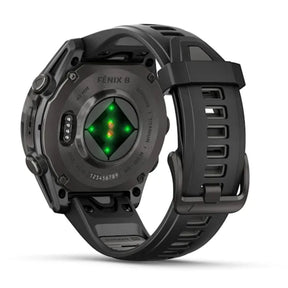 Garmin Fenix 8, 43 mm, Sapphire Amoled, hiilenharmaa titaani ja musta, älykello 010-02903-21