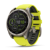 Garmin Fenix 8, 47mm Sapphire Solar, titaani ja vihreä, älykello 010-02906-21