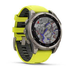 Garmin Fenix 8, 47mm Sapphire Solar, titaani ja vihreä, älykello 010-02906-21