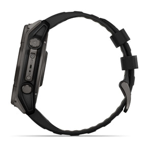 Garmin Fenix 8, 51mm Sapphire Solar, hiilenharmaa titaani ja musta, älykello 010-02907-11