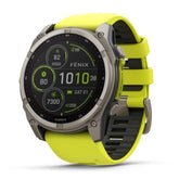 Garmin Fenix 8, 51mm Sapphire Solar, titaani ja vihreä, älykello 010-02907-21