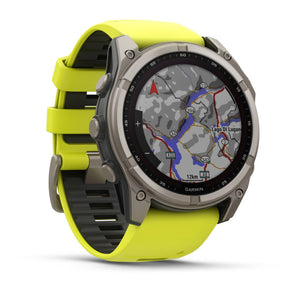 Garmin Fenix 8, 51mm Sapphire Solar, titaani ja vihreä, älykello 010-02907-21