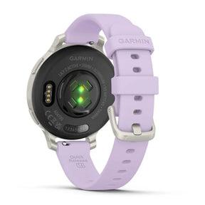 Garmin Lily 2 Active, hopea ja vaaleanvioletti silikonihihna, 010-02891-01