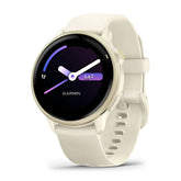 Garmin Vivoactive 6, vaalea kulta ja luunvärinen, 42 mm, Amoled monilajiälykello 010-02985-01