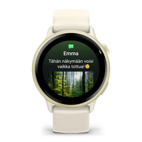 Garmin Vivoactive 6, vaalea kulta ja luunvärinen, 42 mm, Amoled monilajiälykello 010-02985-01