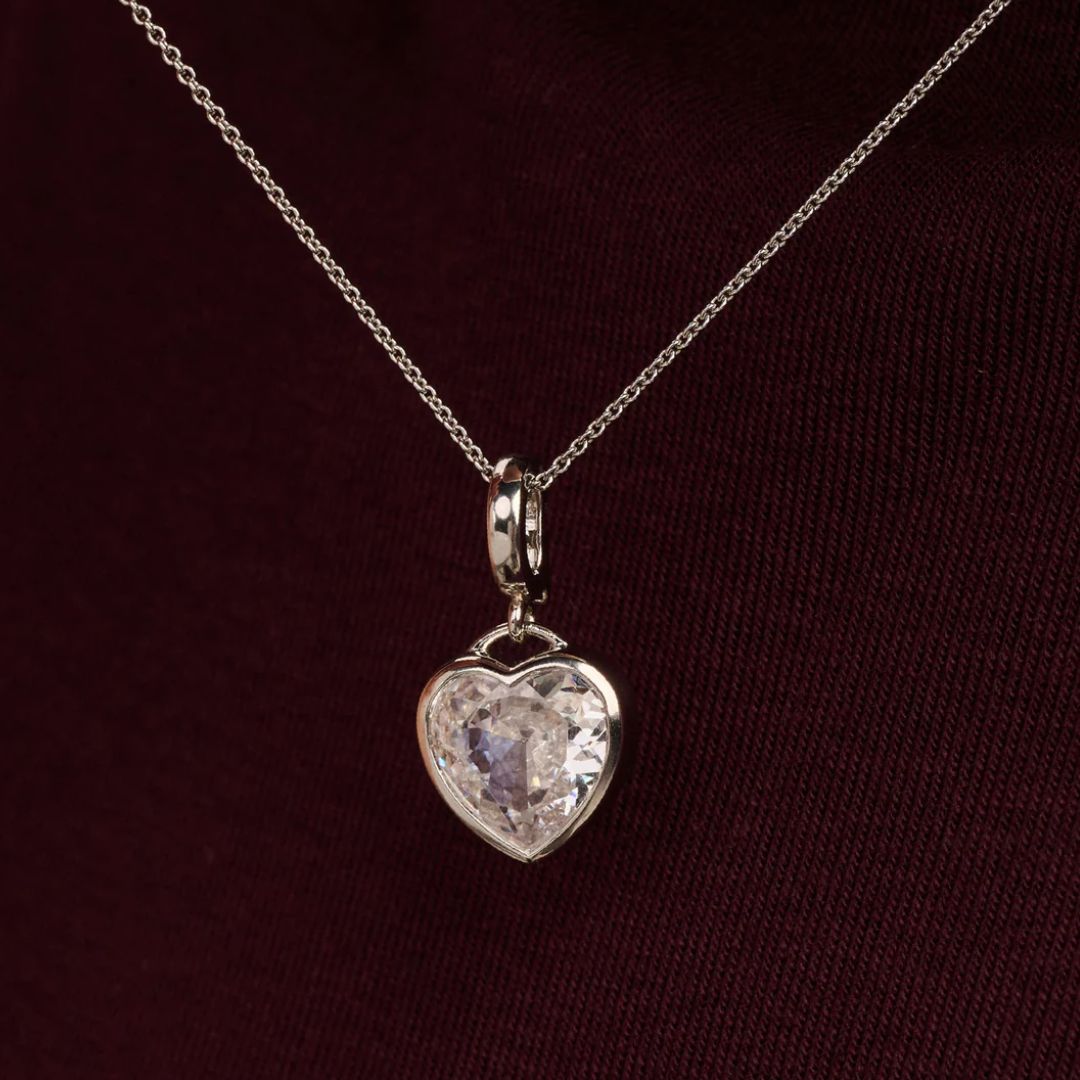 TI SENTO Heart kaulakoru, hopeaa ja zirkoni, 6861ZI
