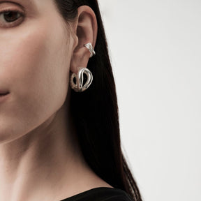 Kalevala Männyt ear cuff, hopea, 261001102