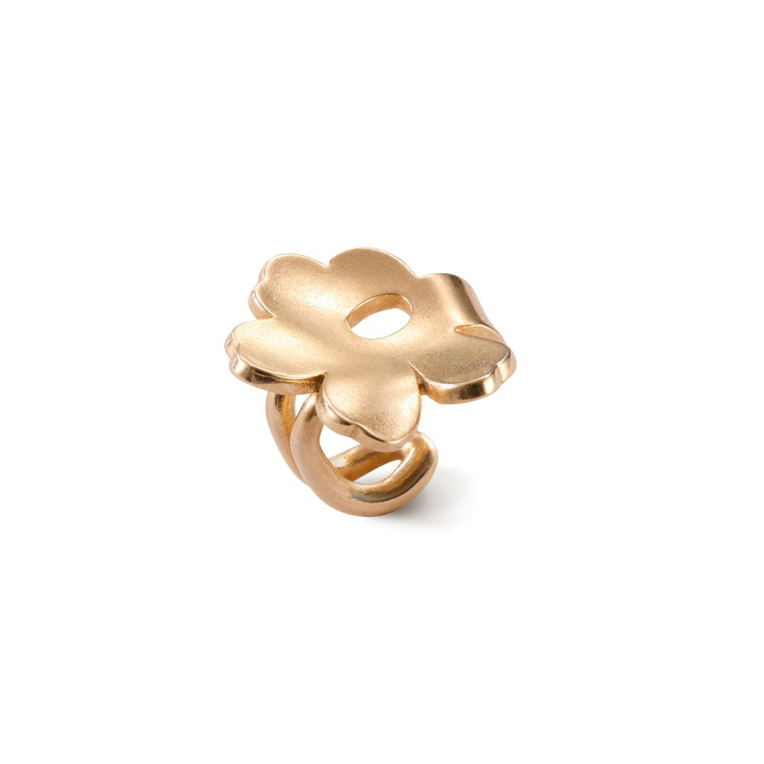 Kalevala x Marimekko Unikko ear cuff, pronssia