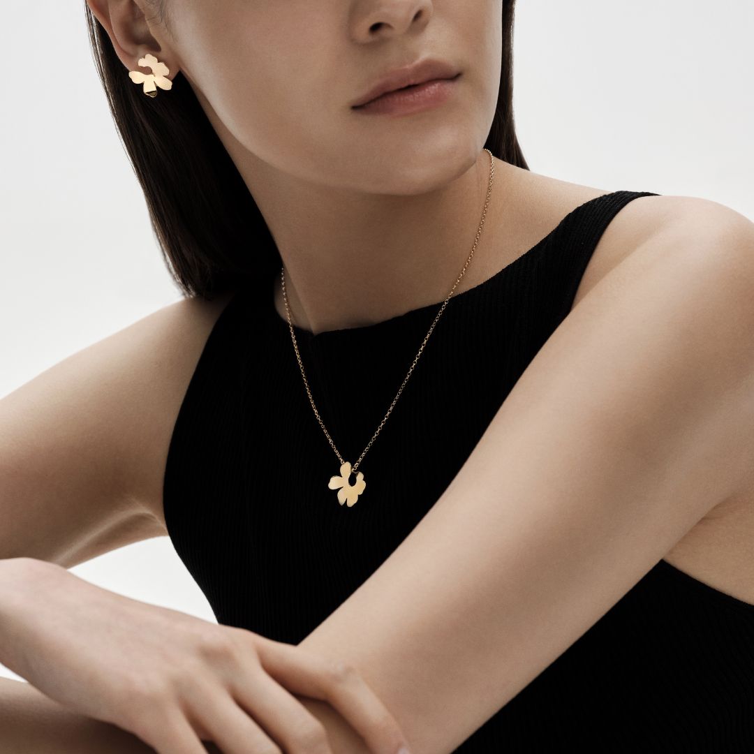 【新品/未使用】Kalevala x Marimekkoミニペンダント ブロンズ Kalevala x Marimekko Unikko Mini pendant, yellow gold