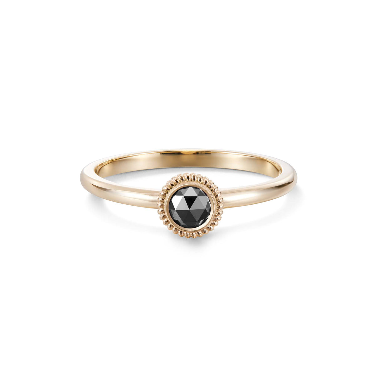 Kalevala Valittu sormus, 14K keltakultaa, musta timantti 0,20ct, Kalevala Love, 141000002B