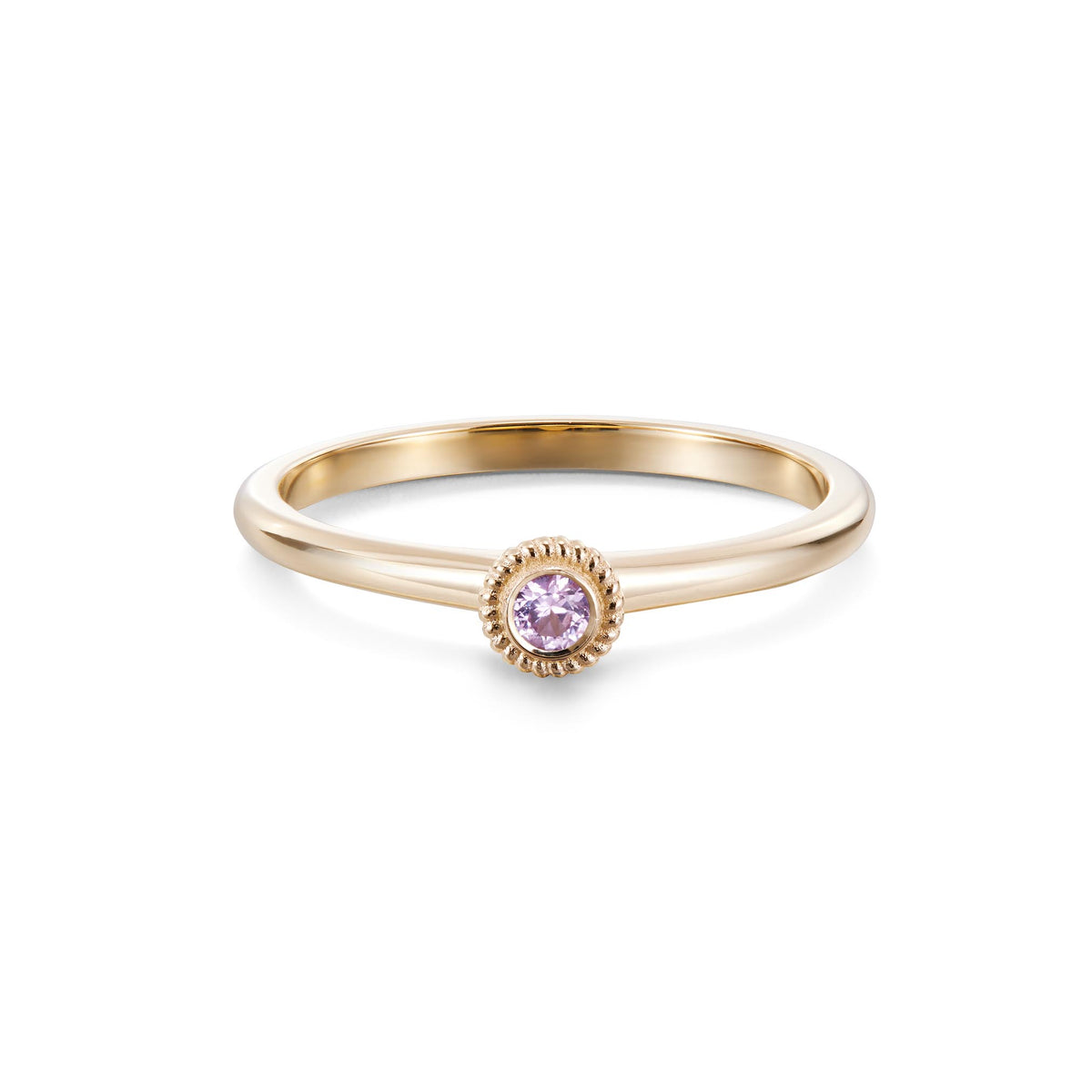Kalevala Valittu sormus, 14K keltakultaa, pinkki safiiri, Kalevala Love, 141000001S