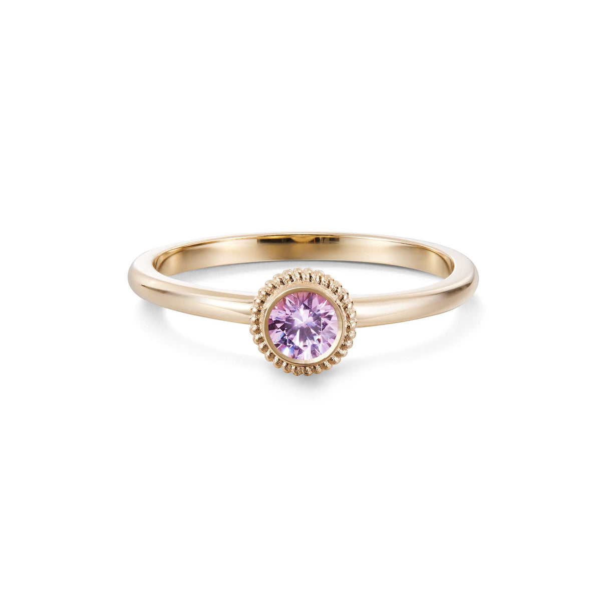 Kalevala Valittu sormus, 14K keltakultaa, pinkki safiiri, Kalevala Love, 141000002S