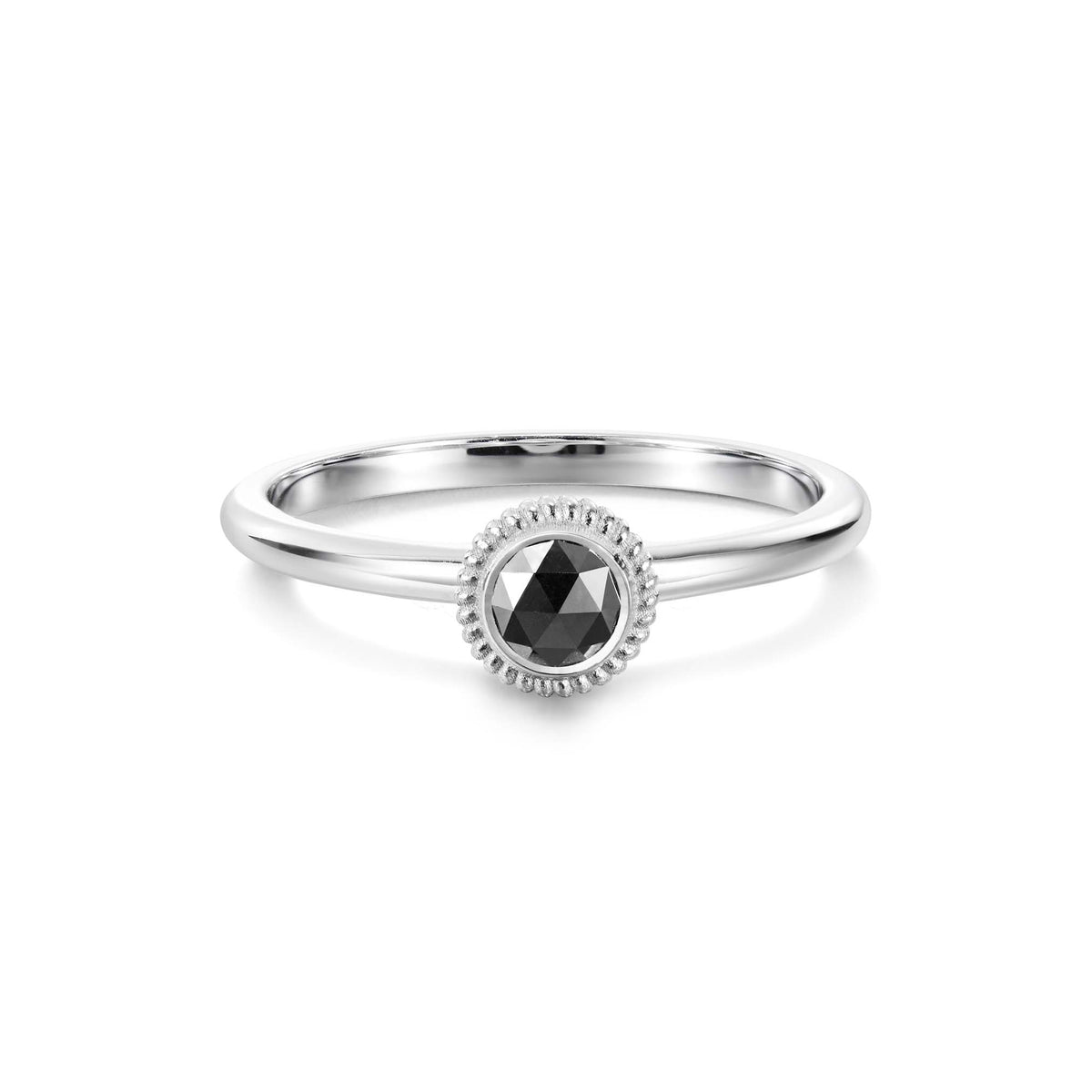 Kalevala Valittu sormus, 14K valkokultaa, musta timantti 0,20ct, Kalevala Love, 541000002B