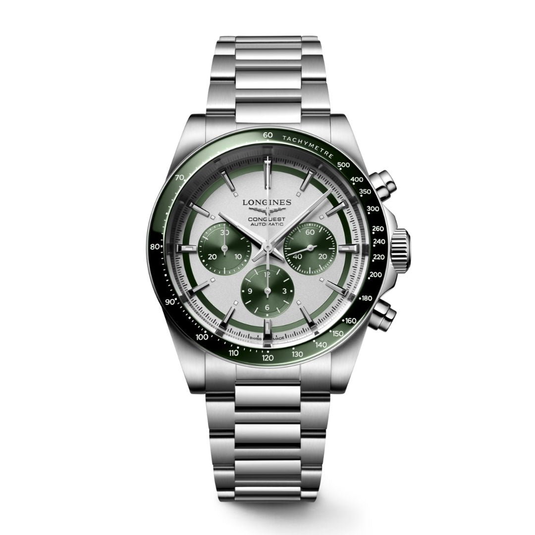 Longines Conquest Chronograph rannekello L38354026
