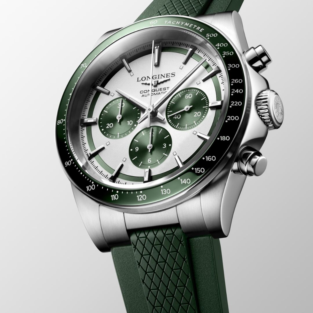 Longines Conquest Chronograph rannekello L38354029