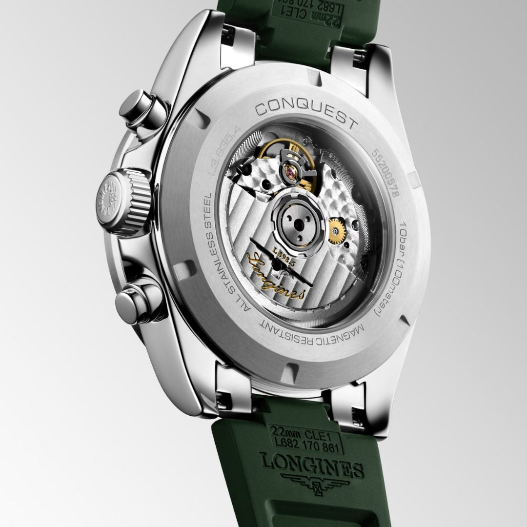 Longines Conquest Chronograph rannekello L38354029