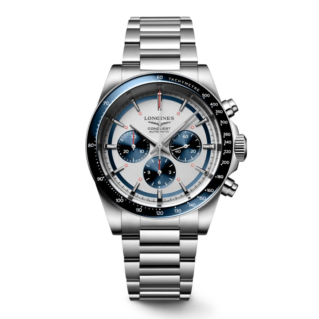 Longines Conquest Chronograph rannekello L38354986
