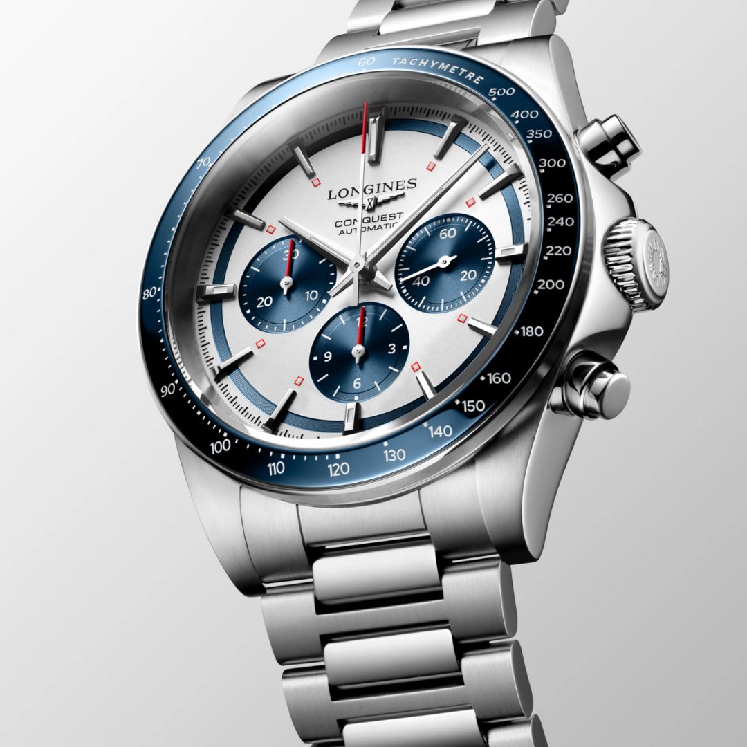Longines Conquest Chronograph rannekello L38354986