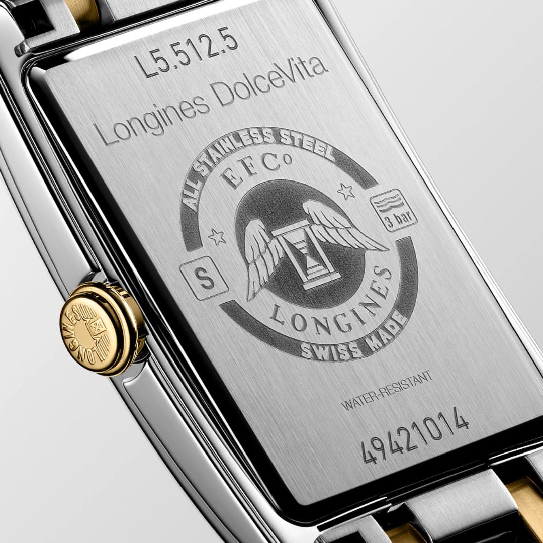 Longines DolceVita, keltakulta, 23,3mm, rannekello L55125707