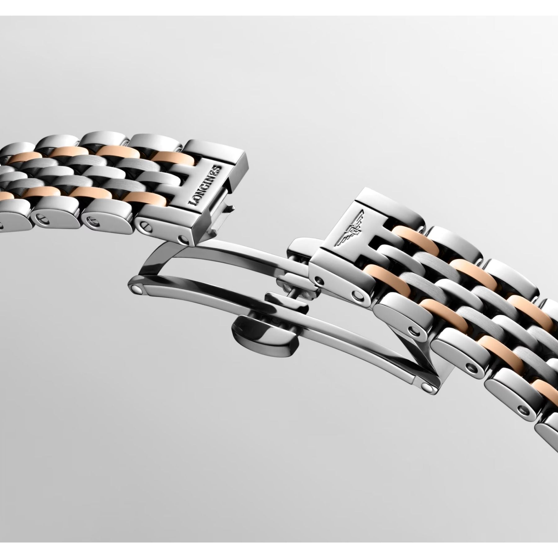 Longines Elegant Collection rannekello L43095817, ruusukulta ja timantit