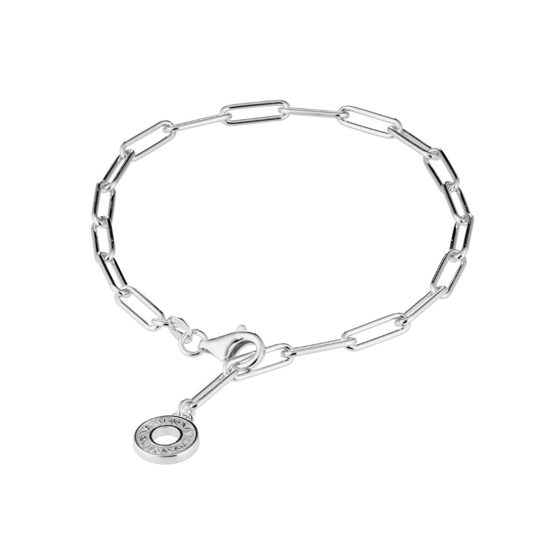 Lumoava Charm rannekoru, hopeaa