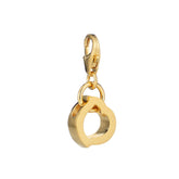 Lumoava Hali Charm, keltakullattua hopeaa