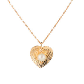 Lumoava Lily riipus, sydän, keltakultaa