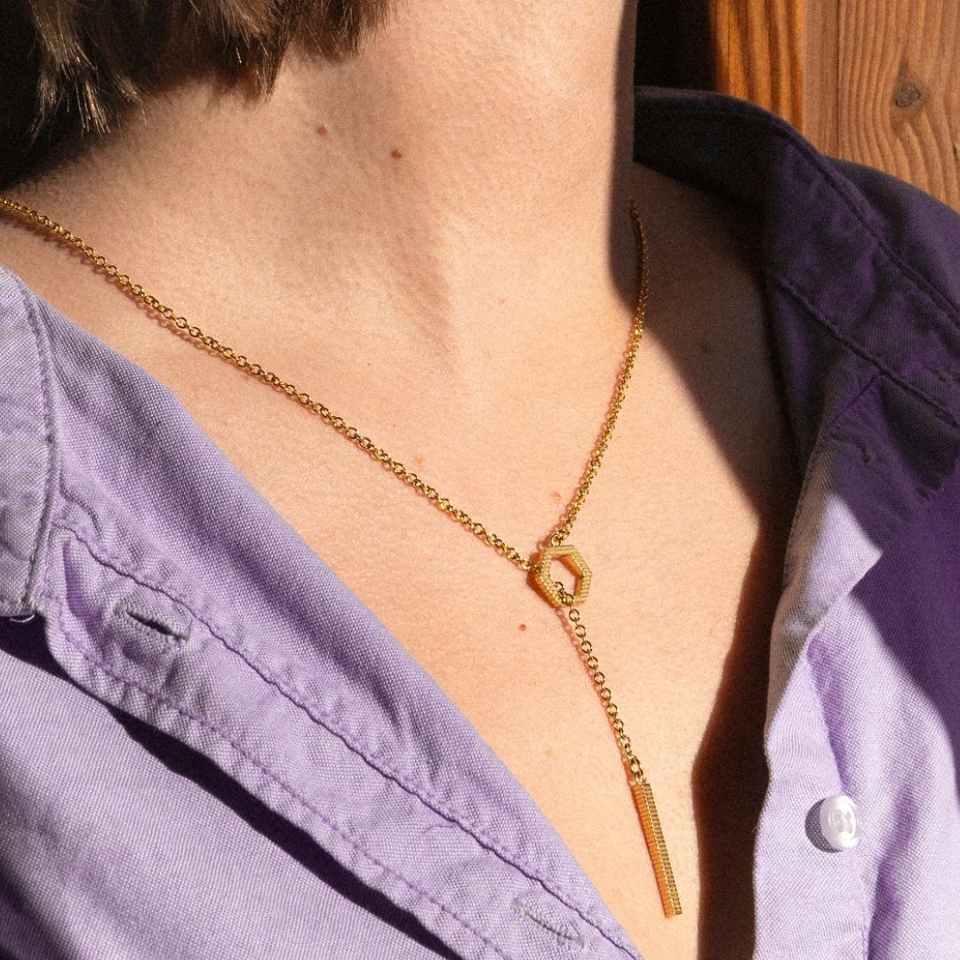 Lumoava Studio Honey Drip kaulakoru, hopeanväriseksi rodinoitu pronssi, LS57260400000