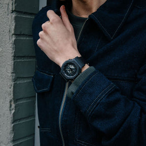 Musta Casio G-Shock GA-2100BCE-1AER anadigi-rannekello