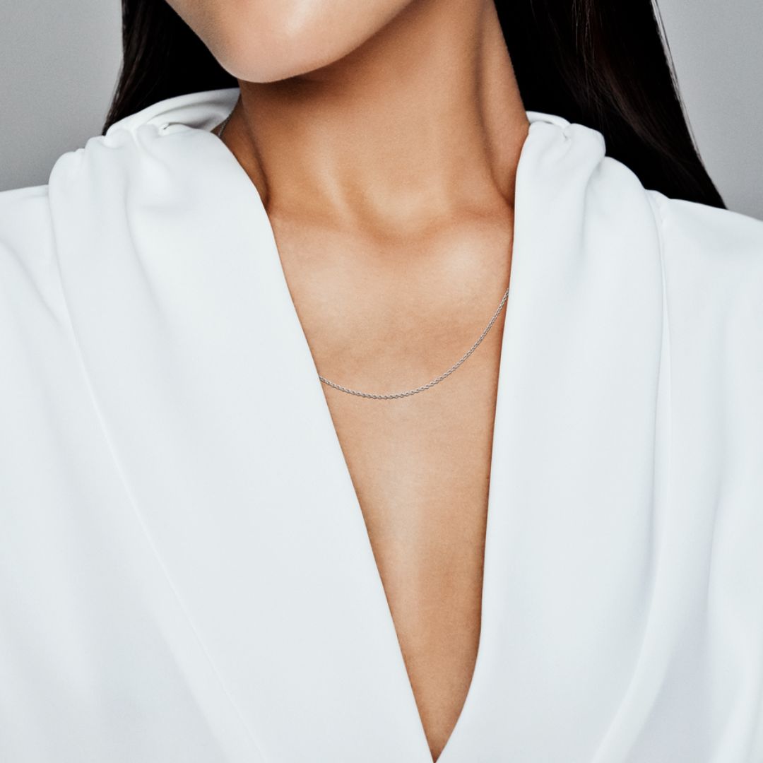 Pandora Classic Cable Chain Necklace, Silver, 590412-45