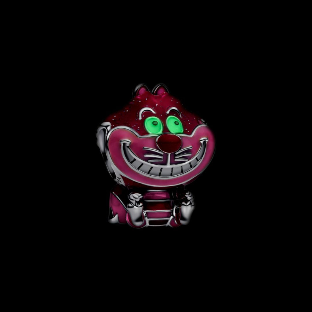 Pandora Disney Alice in Wonderland Cheshire Cat Charm, Silver, 794025C