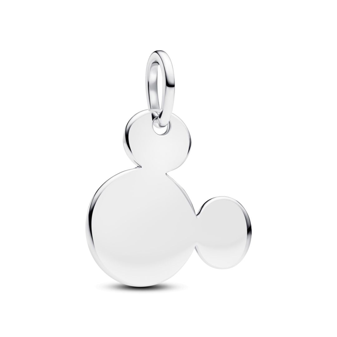 Pandora Disney Mickey Mouse Engravable Charm, Silver, 793994C00