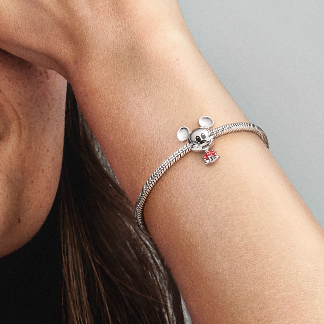 Pandora Disney Mickey Mouse Red Trousers, hopea, 798905C01