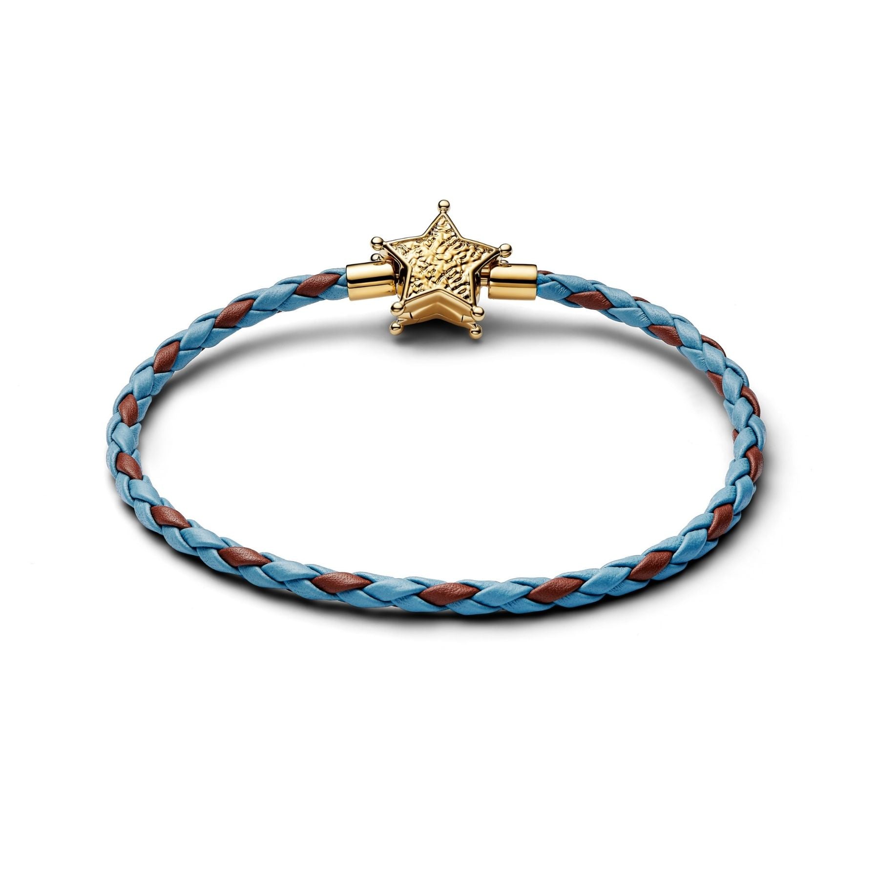 Pandora Disney Pixar Toy Story Sheriff Star rannekoru, nahka ja keltakullattu, 564605C01