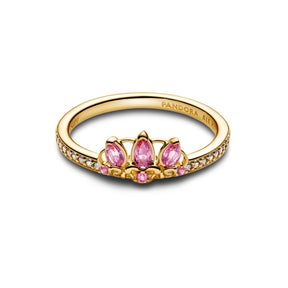 Pandora Disney Princess Rapunzel Tiara sormus, keltakullattu, 163651C01