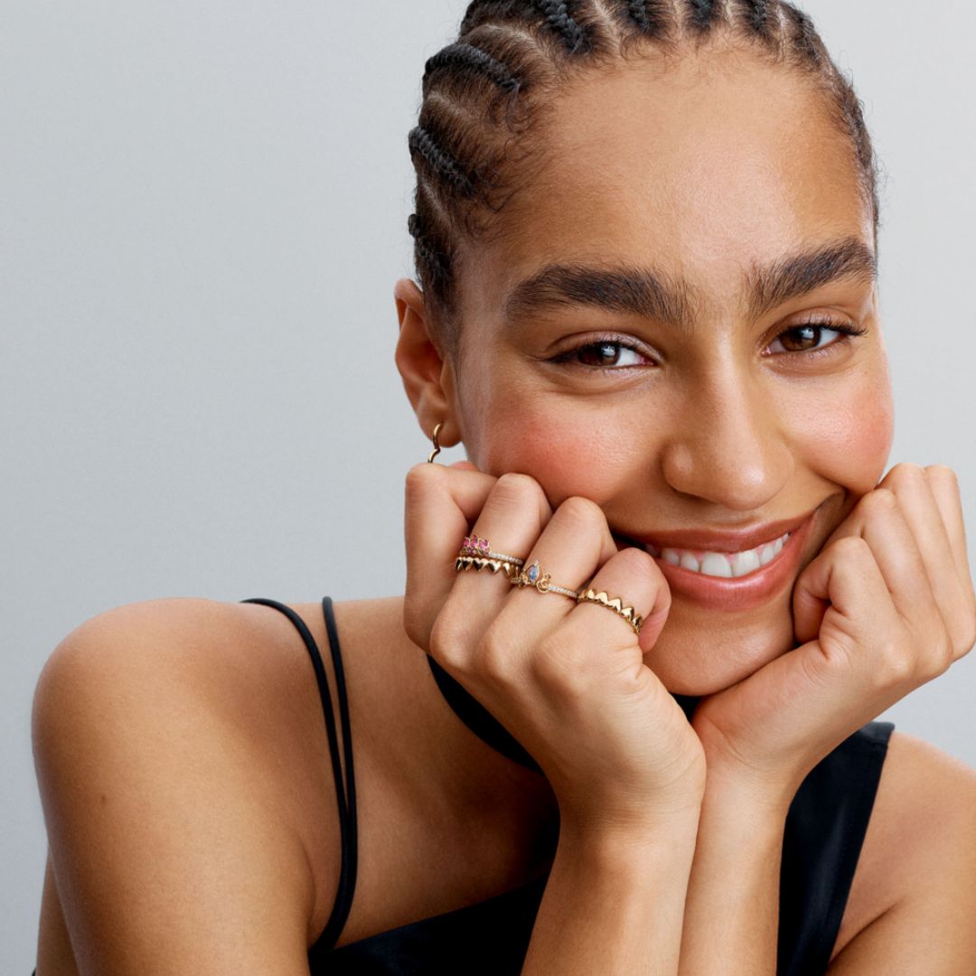 Pandora Disney Princess Rapunzel Tiara sormus, keltakullattu, 163651C01