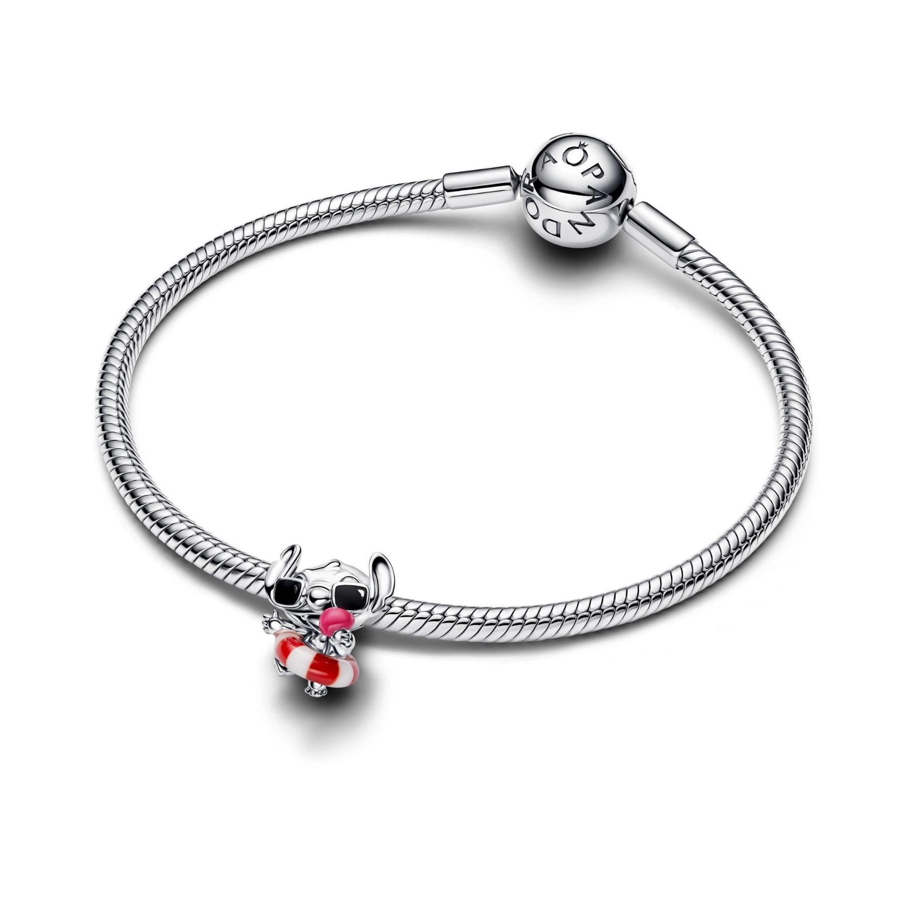 Pandora Disney Stitch Summer Fun hela, hopeaa, 794642C01